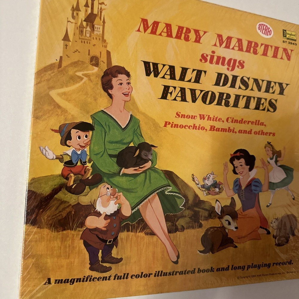 Disney 1966 Mary Martin Sings Walt Disney Favorites 33 1/3 SEALED 3943 - Picture 4 of 16